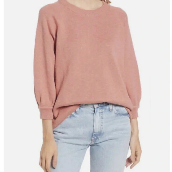 Madewell Telluride Pullover Sweater Dusty Salmon Size XS - Picture 1 of 8